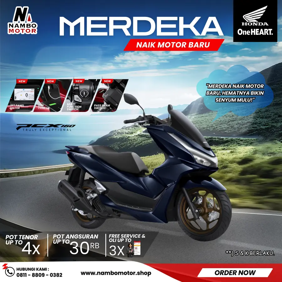 Promo Merdeka Honda PCX 160 - Nambo Motor