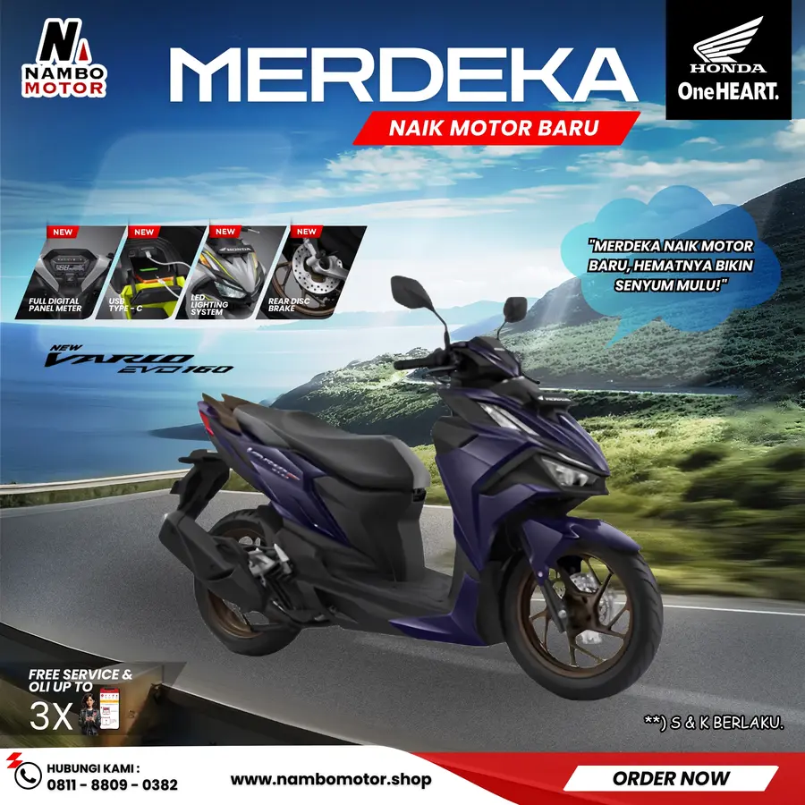 Promo Merdeka Honda New Vario EVO 160 - Nambo Motor